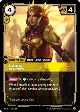 Leona - Determined (238/298) - Origins Foil | Grognard Games