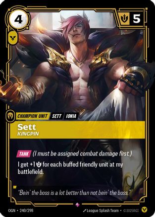 Sett - Kingpin (240/298) - Origins Foil | Grognard Games