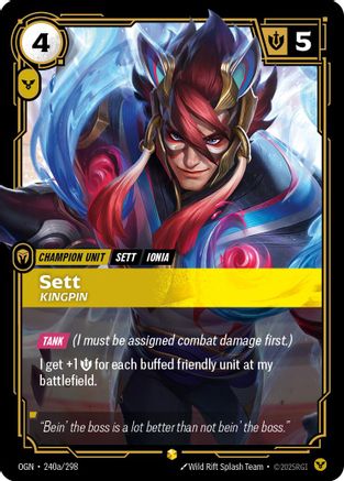 Sett - Kingpin (Alternate Art) (240a/298) - Origins Foil | Grognard Games