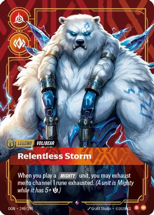 Volibear - Relentless Storm (249/298) - Origins Foil | Grognard Games