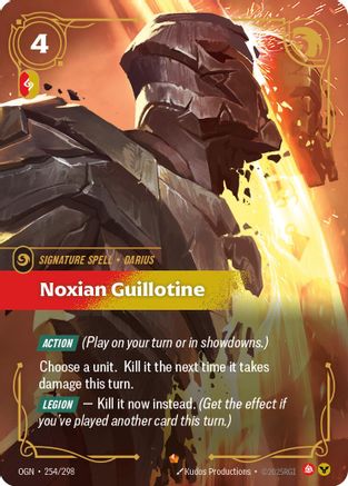 Noxian Guillotine (254/298) - Origins Foil | Grognard Games