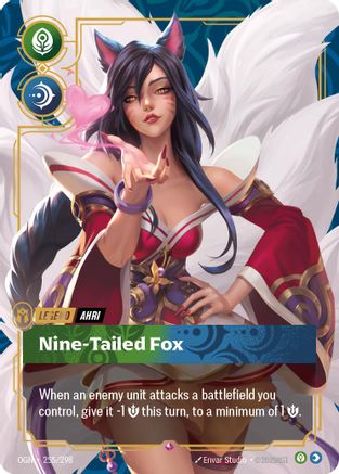Ahri - Nine-Tailed Fox (255/298) - Origins Foil | Grognard Games