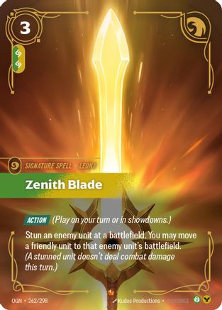 Zenith Blade (262/298) - Origins Foil | Grognard Games