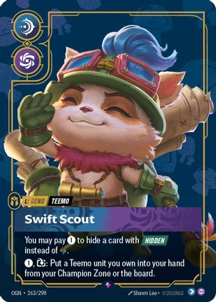Teemo - Swift Scout (263/298) - Origins Foil | Grognard Games
