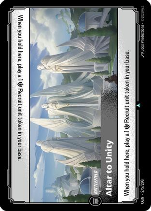 Altar to Unity (275/298) - Origins | Grognard Games