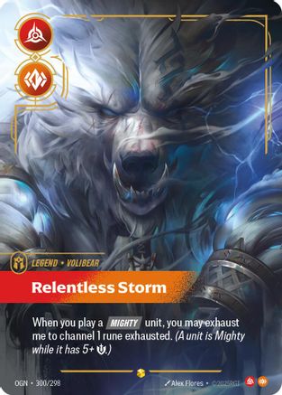 Volibear - Relentless Storm (Showcase) (300/298) - Origins Foil | Grognard Games