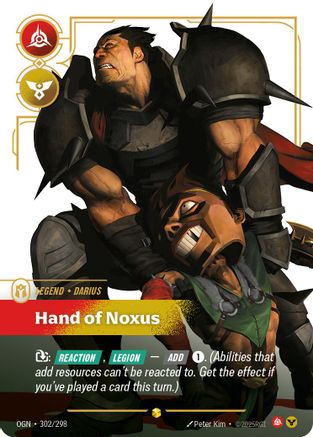 Darius - Hand of Noxus (Showcase) (302/298) - Origins Foil | Grognard Games