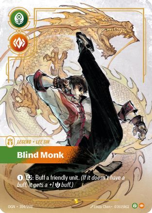 Lee Sin - Blind Monk (Showcase) (304/298) - Origins Foil | Grognard Games