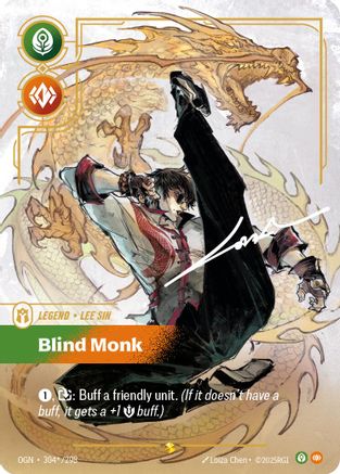 Lee Sin - Blind Monk (Signature) (304*/298) - Origins Foil | Grognard Games