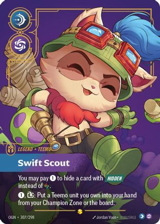 Teemo - Swift Scout (Showcase) (307/298) - Origins Foil | Grognard Games