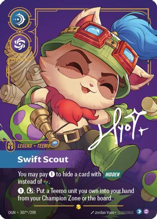 Teemo - Swift Scout (Signature) (307*/298) - Origins Foil | Grognard Games