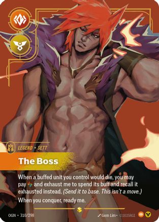 Sett - The Boss (Showcase) (310/298) - Origins Foil | Grognard Games