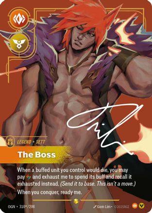Sett - The Boss (Signature) (310*/298) - Origins Foil | Grognard Games