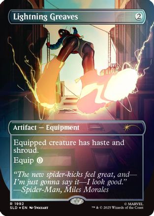 Lightning Greaves (1992) (Rainbow Foil) (SLD-1992) - Secret Lair Drop Series Foil | Grognard Games