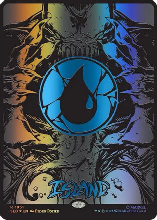 Island (1951) (Raised Foil) (SLD-1951) - Secret Lair Drop Series Foil | Grognard Games