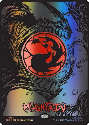 Mountain (1953) (Raised Foil) (SLD-1953) - Secret Lair Drop Series Foil | Grognard Games