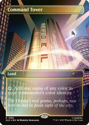 Command Tower (1989) (Rainbow Foil) (SLD-1989) - Secret Lair Drop Series Foil | Grognard Games