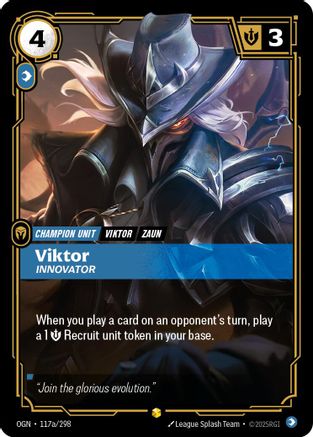 Viktor - Innovator (Alternate Art) (117a/298) - Origins Foil | Grognard Games