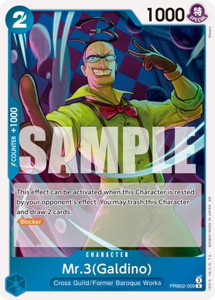 Mr.3(Galdino) - PRB02-009 (PRB02-009) - Premium Booster -The Best- Vol. 2 Foil | Grognard Games