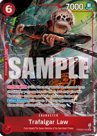 Trafalgar Law - PRB02-002 (Alternate Art) (PRB02-002) - Premium Booster -The Best- Vol. 2 Foil | Grognard Games