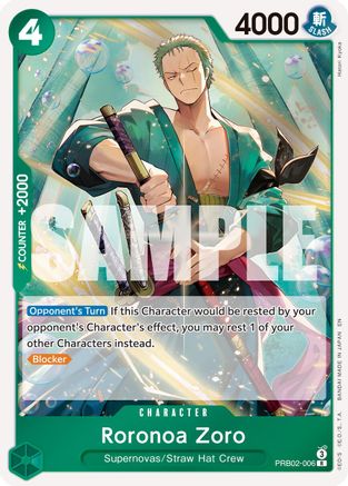 Roronoa Zoro - PRB02-006 (PRB02-006) - Premium Booster -The Best- Vol. 2 Foil | Grognard Games