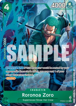 Roronoa Zoro - PRB02-006 (Alternate Art) (PRB02-006) - Premium Booster -The Best- Vol. 2 Foil | Grognard Games