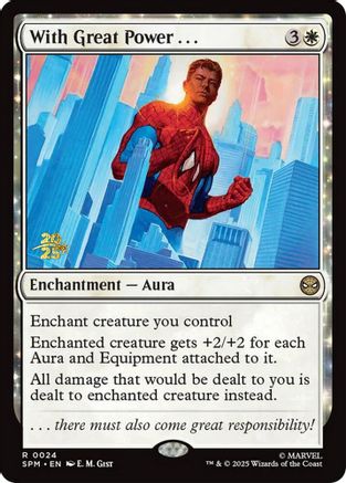 With Great Power . . . (PRE-024) - Prerelease Cards Foil | Grognard Games