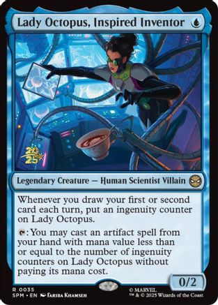 Lady Octopus, Inspired Inventor (PRE-035) - Prerelease Cards Foil | Grognard Games