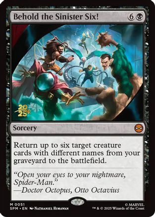 Behold the Sinister Six! (PRE-051) - Prerelease Cards Foil | Grognard Games