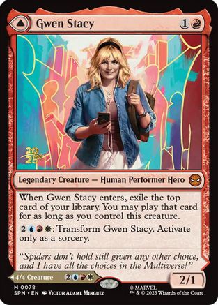 Gwen Stacy (PRE-078) - Prerelease Cards Foil | Grognard Games