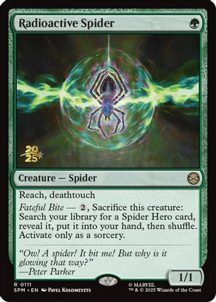 Radioactive Spider (PRE-111) - Prerelease Cards Foil | Grognard Games
