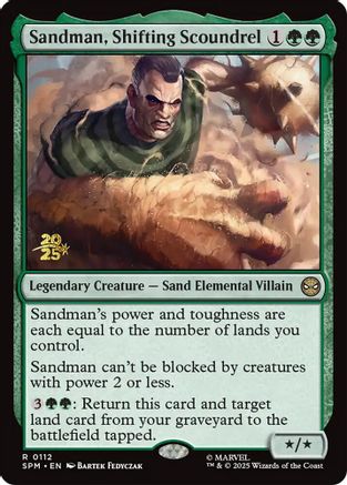 Sandman, Shifting Scoundrel (PRE-112) - Prerelease Cards Foil | Grognard Games