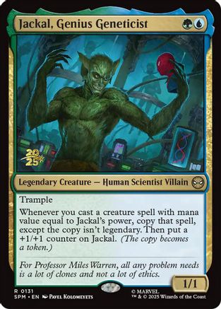 Jackal, Genius Geneticist (PRE-131) - Prerelease Cards Foil | Grognard Games