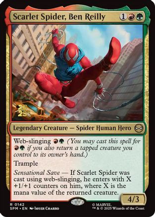 Scarlet Spider, Ben Reilly (PRE-142) - Prerelease Cards Foil | Grognard Games