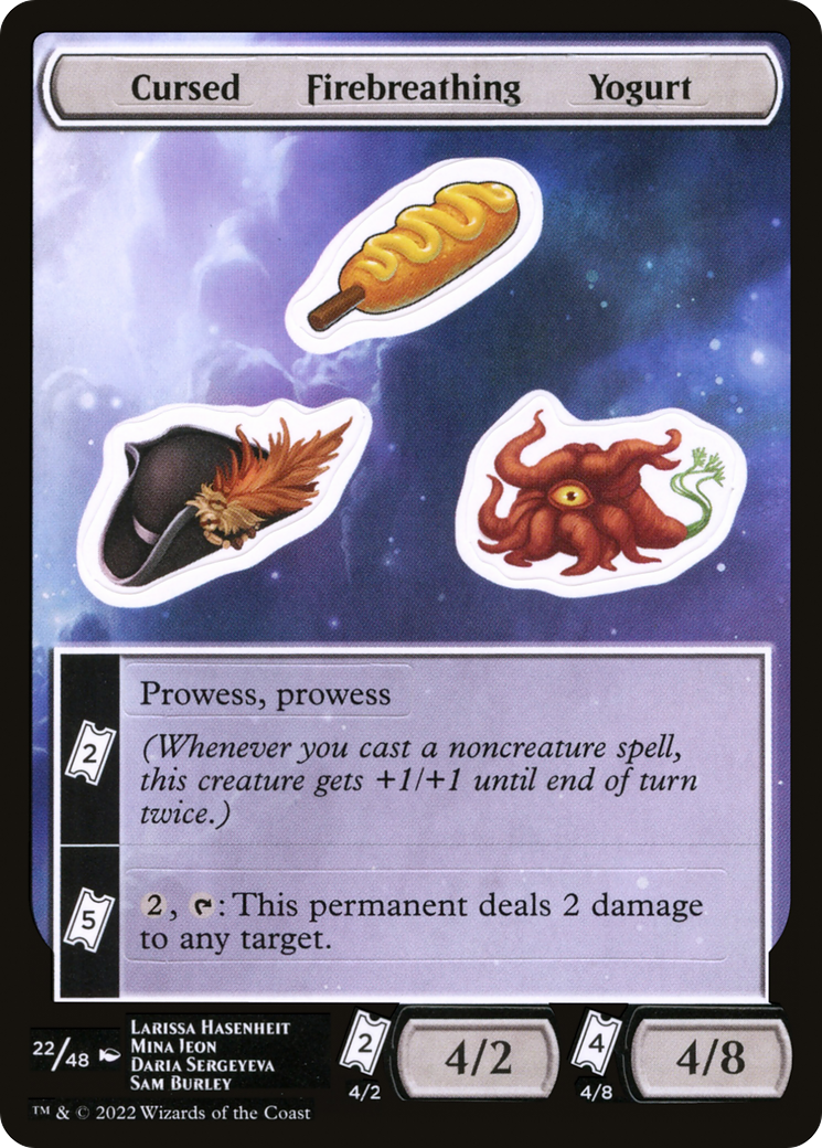 Cursed Firebreathing Yogurt [Unfinity Stickers] | Grognard Games