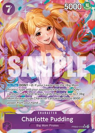 Charlotte Pudding - PRB02-010 (Alternate Art) (PRB02-010) - Premium Booster -The Best- Vol. 2 Foil | Grognard Games