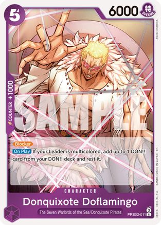 Donquixote Doflamingo (PRB02-011) - Premium Booster -The Best- Vol. 2 Foil | Grognard Games