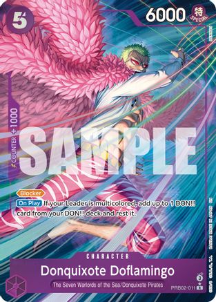 Donquixote Doflamingo (Alternate Art) (PRB02-011) - Premium Booster -The Best- Vol. 2 Foil | Grognard Games