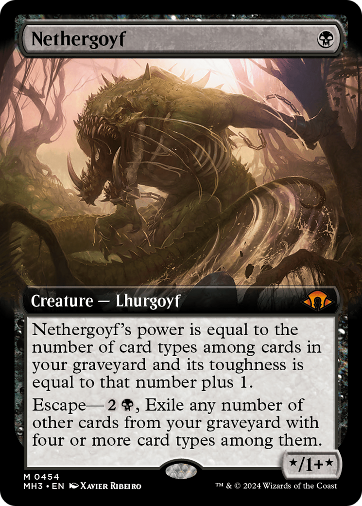Nethergoyf (Extended Art) (MH3-454) - Modern Horizons 3: (Extended Art) | Grognard Games