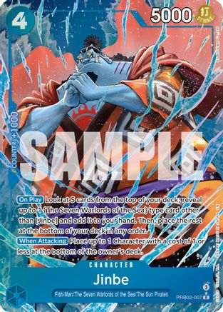 Jinbe - PRB02-007(Alternate Art) (PRB02-007) - Premium Booster -The Best- Vol. 2 Foil | Grognard Games