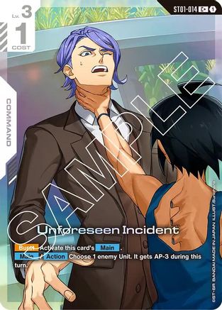 Unforeseen Incident (C+) - Starter Deck 05 Iron Bloom (ST01-014) Holofoil | Grognard Games