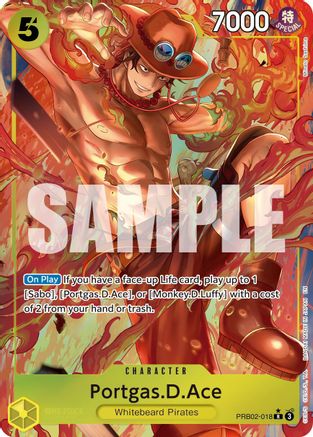 Portgas.D.Ace - PRB02-018 (Alternate Art) (PRB02-018) - Premium Booster -The Best- Vol. 2 Foil | Grognard Games