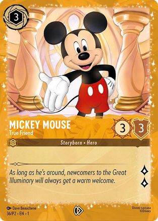 Mickey Mouse - True Friend (Puzzle Promo) (36) - Disney Lorcana Promo Cards Holofoil | Grognard Games