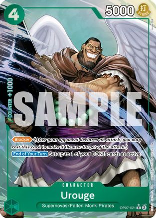 Urouge (Alternate Art) (OP07-021) - Premium Booster -The Best- Vol. 2 Foil | Grognard Games