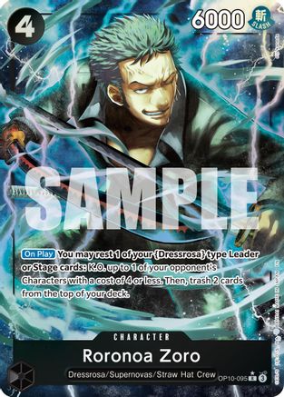 Roronoa Zoro - OP10-095 (Alternate Art) (OP10-095) - Premium Booster -The Best- Vol. 2 Foil | Grognard Games