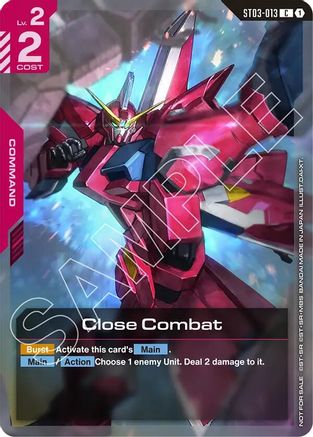 Close Combat (Championship Participation Pack 01) - Gundam Promotional Cards (ST03-013) Holofoil | Grognard Games