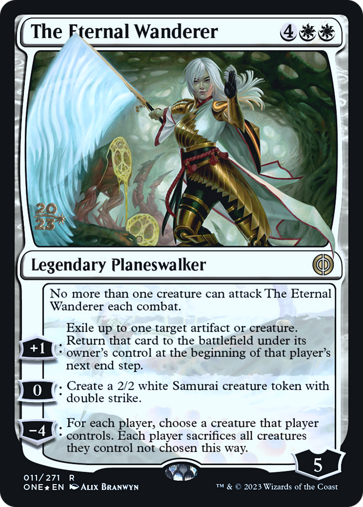 The Eternal Wanderer [Phyrexia: All Will Be One Prerelease Promos] | Grognard Games