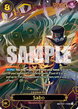 Sabo - OP07-118 (SP) (OP07-118) - Carrying On His Will Foil | Grognard Games