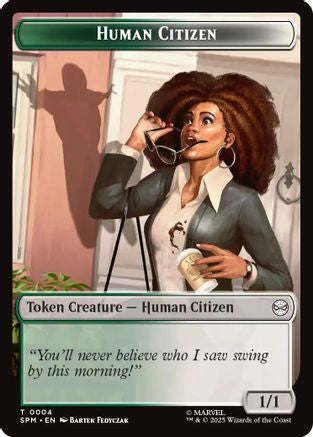 Human Citizen // Treasure Double-Sided Token (SPM-4 // 7) - Marvel's Spider-Man Foil | Grognard Games
