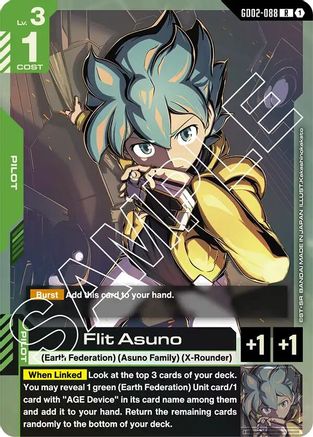 Flit Asuno - Dual Impact (GD02-088) Holofoil | Grognard Games